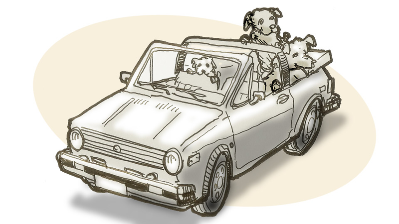 Illustration for article titled In Memory Of Two Dogs And A Car